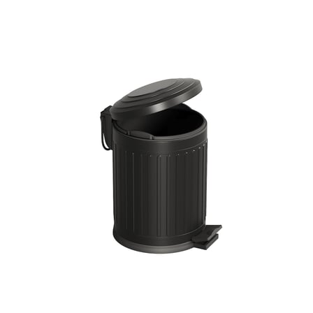 Midas Çöp Kovası -Pedallı 5 lt, Mat Siyah