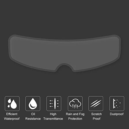 Motosiklet Kask Lens Filmi Evrensel Yağmur Kaydırıcı Şeffaf