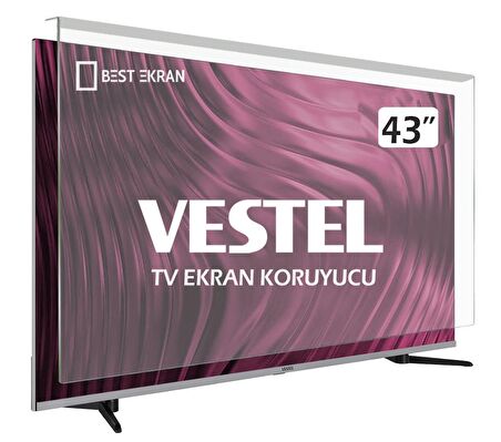 Vestel 43F9530 Tv Ekran Koruyucu - Vestel 43" inç Android 108 Ekran Smart Koruma paneli