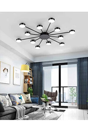 Modern Led Tavan Avize 12'li
