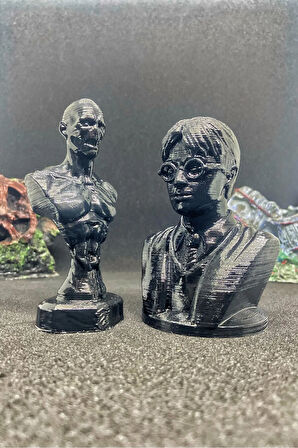 Harry Potter & Voldemort Büst 10cm - Siyah