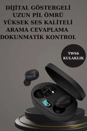 Nabız Ölçer Hediye Bileklikli Akıllı Saat Ve Dijital Göstergeli Bluetooth Kulaklık Çoklu Şarj Girişi