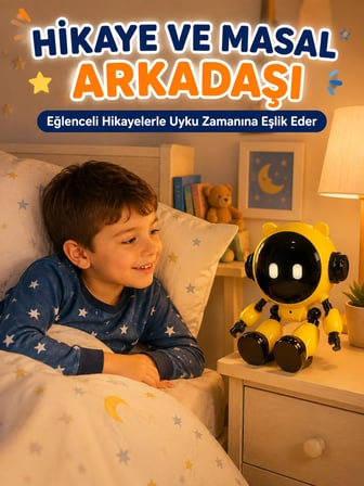 Akıllı Eğitici Çocuk Robotu 40 Dil Destekli Yapay Zeka Wi-fi Uygulama Ve Sesli Sohbet