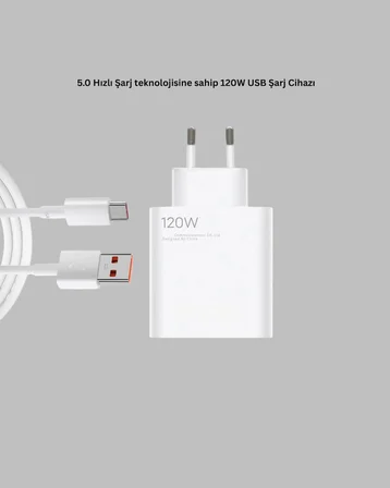 120 Watt Type C Hızlı Şarj Cihazı  Reno 4 5 6 Uyumlu
