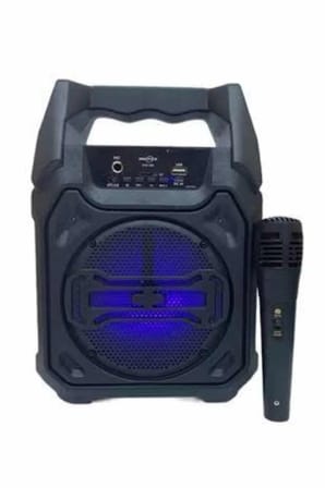 Bluetooth Hoparlör Led Işıklı Taşınabilir Kablosuz Speaker Uzun Pil Ömrü