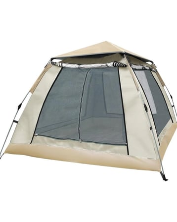 Güneşlikli Kamp Çadırı 240x240x160 Cm 6 Kişilik Kolay Kurulum Outdoor