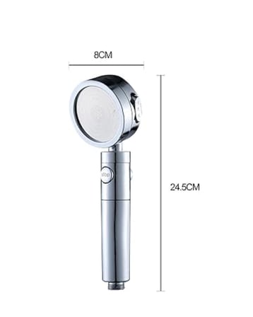 Sağlam Metal Hortum Bağlantılı, 360° Hareketli Duş Başlığı