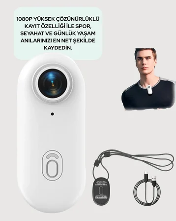 Şarj Edilebilir Uzun Ömürlü Mini Spor Kamera Full Hd Yeni Nesil
