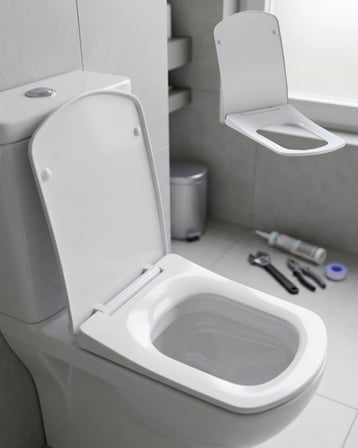 Universal Klozet Kapağı Yavaş Kapanan Sessiz Sistem Kolay Kurulum