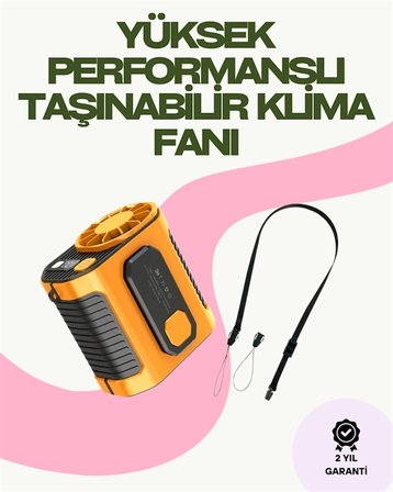 Dijital Göstergeli Turbo Taşınabilir Fan – Usb Type-c, 3 Serinlik Modu