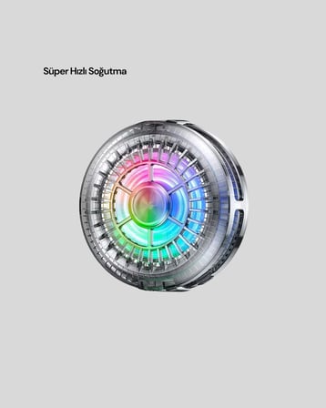 Telefon Soğutucu Fan Rgb Işık Mobil  İçin Süper Soğutma