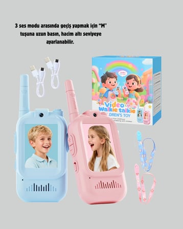 Uzun Menzilli Video Walkie Talkie Eğitici Ve Eğlenceli Oyuncak