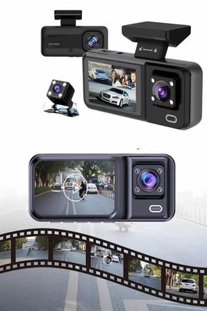 Ön Ve Arka Kameralı 2 İnç 1080p Full Hd Dvr Araç İçi Ekran