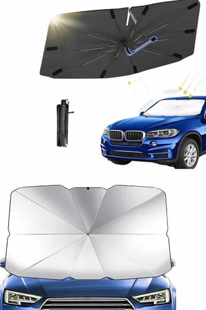 Yeni Nesil Tüm Araç Modellerine Uygun Oto Şemsiye Katlanabilir Uv Işınlarına Karşı