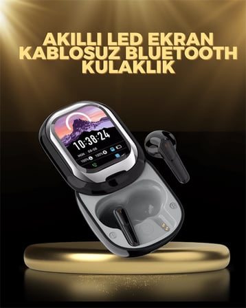 Kişiselleştirilebilir Led Ekranlı Bluetooth Kulaklık – Oyun & Müzik Modlu