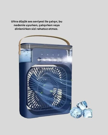 Turbo Fan Teknolojili Sessiz Ve Güçlü Soğutma Masası Vantilatör