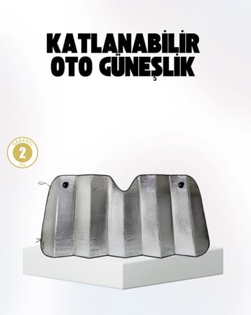 Otomobil Güneşliği – Katlanabilir Tasarım Ve Süngerli Isı Yalıtımı
