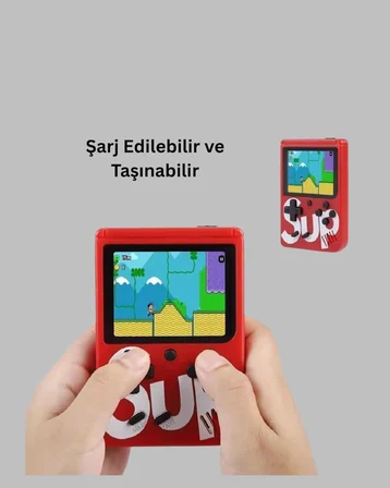 Tv Çıkışlı Mini Retro El Konsolu 400 Oyunlu