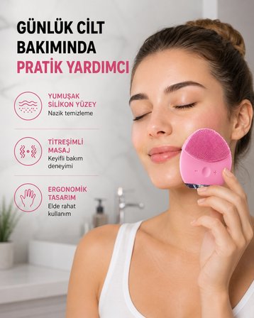 Cilt Dostu Silikon Yüz Masaj Aleti – Hafif, Dayanıklı Ve Su Geçirmez Tasarım Yeni Nesil