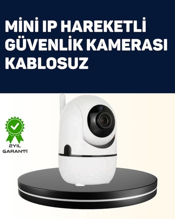 Yüksek Çözünürlüklü Hareket Takipli Kablosuz Güvenlik Kamerası – 1080p, Gece Görüşlü