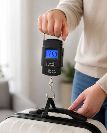 Dijital El Kantarı 50 Kg Hassas Lcd Ekranlı Bagaj Tartısı
