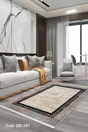 Pamuk Dokuma Taban Kaymaz Yıkanabilir Klasik Desenli  Salon Halısı Mutfak Halısı Koridor Halısı