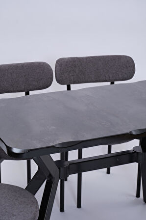 Kütük Alfa MDF Lak Mutfak Masa Sandalye Takımı 70x120