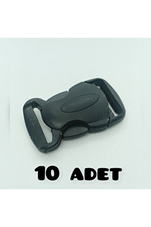 2,5CM PLASTİK KİLİT, 25MM PLASTİK KİLİT TOKA KLİPS, 10 ADET KAMBUR KİLİT