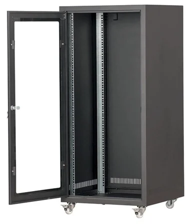 SETRACK 19'' 20U 600X600 4 KAPAK AÇILABİLİR CAMLI TEKERLEKLİ RACK KABİNET
