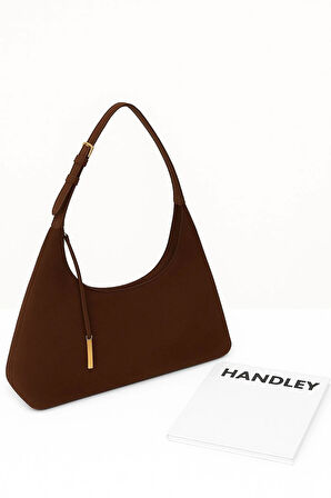 Lüks Süet Tokalı Şık Omuz Çantası