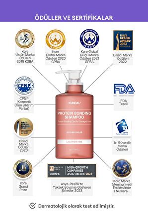 Protein Kompleksi İçeren Onarıcı Bakım Şampuanı Kundal Protein Bonding Shampoo 500ml (Leather Iris)
