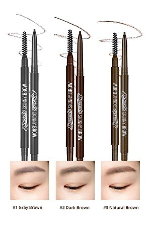 Ultra İnce Uçlu, Doğal Görünüm Veren Kaş Kalemi Peripera Speedy Skinny Brow (8 Taupe Beige)