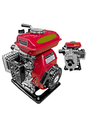 2.5 Hp 1" Inç Benzinli Su Motoru Su Pompası 15 Metre Dik Basar 150 Metre Yatay Atar.