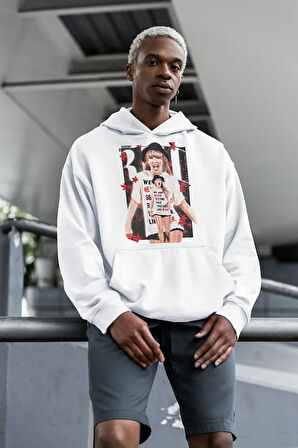 Taylor Swift Baskılı Unisex Oversize Şarkıcı Hoodie