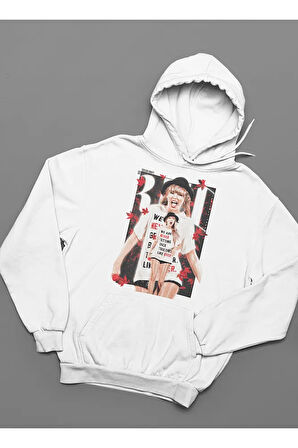 Taylor Swift Baskılı Unisex Oversize Şarkıcı Hoodie