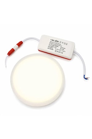 HS1080 9W Backlight Lux LED Panel Gün Işığı Yuvarlak Sıva Altı LED Panel