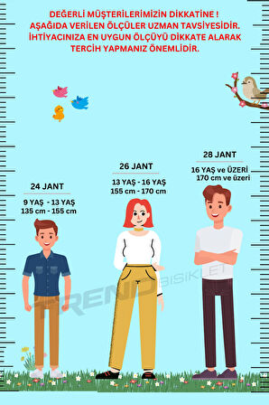 Trendbisiklet Vento 26 Çift Kat Alüminyum Jant, Önden Amortisörlü, 21 Vites - Otomatik, Dağ Bisikleti