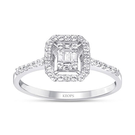 0.29 Karat Baget Pırlanta Yüzük