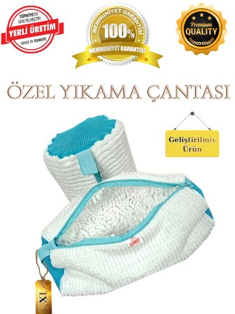 Özel Tasarım Çok Amaçlı Ayakkabı Yıkama Çantası, Çamaşır Yıkama Torbası, Sık Dokuma, Yanları Fileli, (Süyten, Hassas Kıyafetler, Spor Ekipmanları)