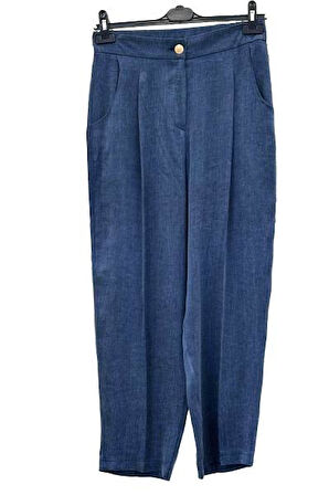 5590 SENTEZ NEPTÜN İPEK CUPRA HAVUÇ PANTOLON