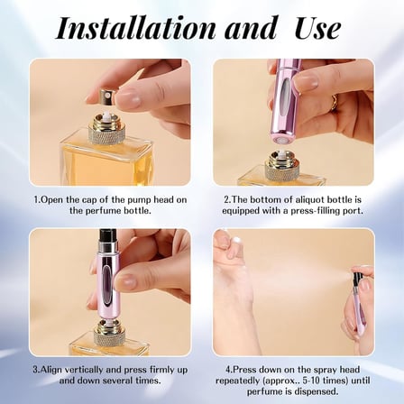 4 adet 5 ml parfüm spreyi, doldurulabilir, boş seyahat parfümü, mini taşınabilir sprey şişesi, pencereli, el çantası, seyahat, tatil, uçak seyahatleri için (4 adet 5 ml)
