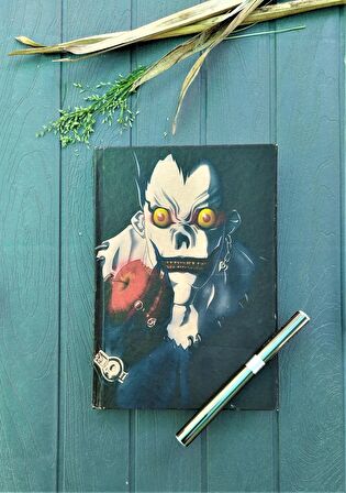 KRAFT SERT KAPAK ÇİZGİSİZ (13X21 CM )DEATH NOTE RYUK ANİME DEFTER