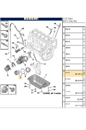 Yağ Filtresi DV4 1,4HDİ DV6 1,6 HDİ Tüm Modeller