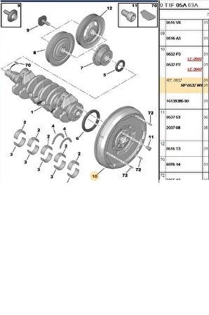 Volant+Debriyaj Seti C4-307-Partner Tepee (2290601002)