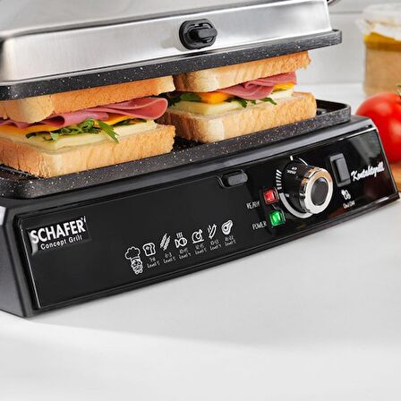 Schafer Concept Grill Tost Makinesi İnox