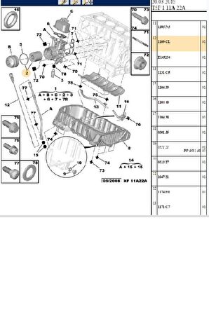 Yağ Filtresi 2008 206 207 208 3008 301 307 308 4007 407 Transit Boxer (1109.CL)