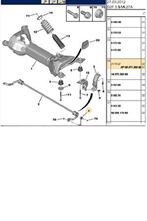 Arka Z Rot 407 (04499-5178.46)