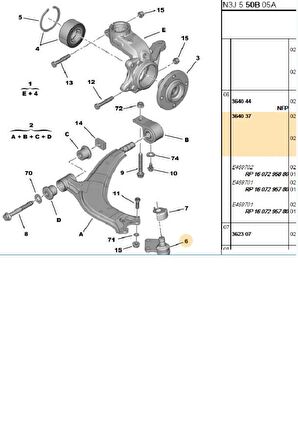 Rotil 306 16mm 93>01 (01203-3640.31)