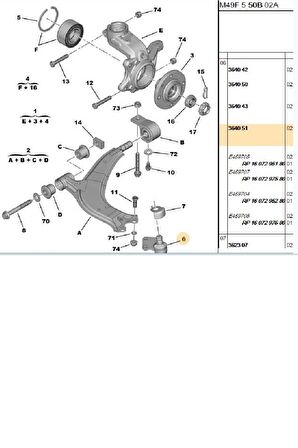 Rotil Sağ-Sol Berlingo Partner Xsara Zx(00349-3640.51)