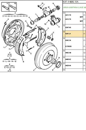 Arka Balata 106 206 206+ 306 Saxo Xsara (GS8729-4241.J1)